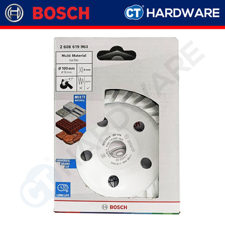 Bosch 2 608 619 963 | 2 608 619 964  Diamond Cup Wheel Segmented & Turbo Continous | 100MM | Grinding Materials