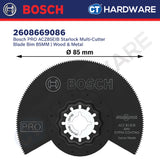 Bosch 2608669086 PRO ACZ85EIB Starlock Multi-Cutter Blade Bim 85MM, Wood, Metal, Plastic, Vinyl, PVC, Coated Boards