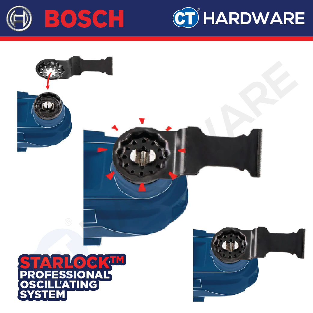 Bosch 2608669086 PRO ACZ85EIB Starlock Multi-Cutter Blade Bim 85MM, Wood, Metal, Plastic, Vinyl, PVC, Coated Boards
