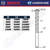 BOSCH 2608680798 MULTI PURPOSE DRILL BIT SET 4,5,6,8,10MM  ( 5PC )