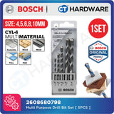 BOSCH 2608680798 MULTI PURPOSE DRILL BIT SET 4,5,6,8,10MM  ( 5PC )