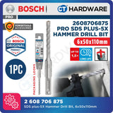 BOSCH PRO SDS Plus-5X Hammer Drill Bit Size 5mm to 13mm for Rotary Hammer Accessories 4 Flutes Concrete Drill Bit - 1PC