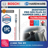 BOSCH PRO SDS Plus-5X Hammer Drill Bit Size 5mm to 13mm for Rotary Hammer Accessories 4 Flutes Concrete Drill Bit - 1PC