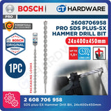 BOSCH PRO SDS Plus-5X  Hammer Drill Bit Size 14mm to 26mm for Rotary Hammer Accessories 4 Flutes Concrete Drill Bit- 1PC
