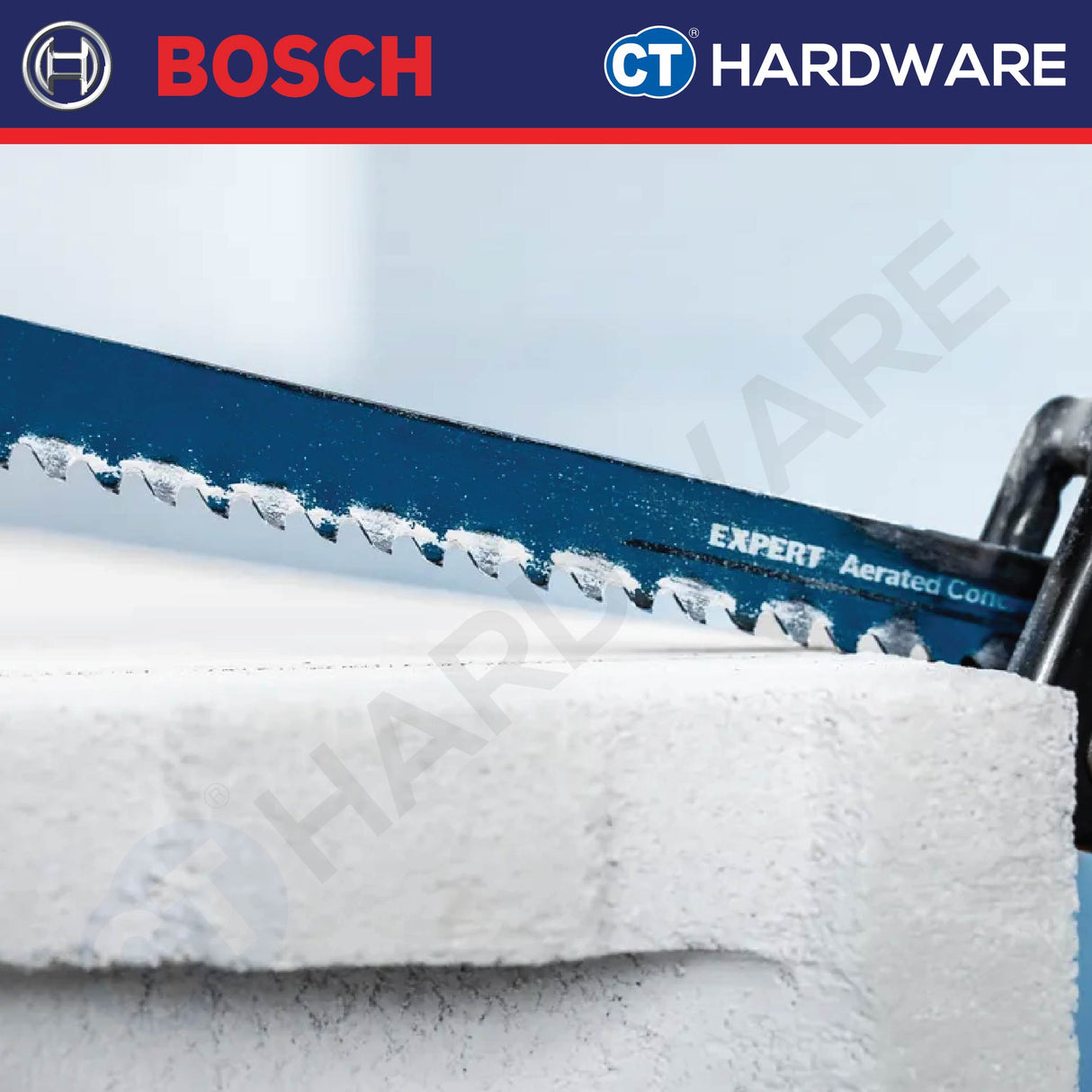 BOSCH 2608900408 (S1141HM) EXPERT AERATED CONCRETE RECIPROCATING SAW / SABRE SAW 9" CARBIDE TEETH FOR CONCRETE - 1PC