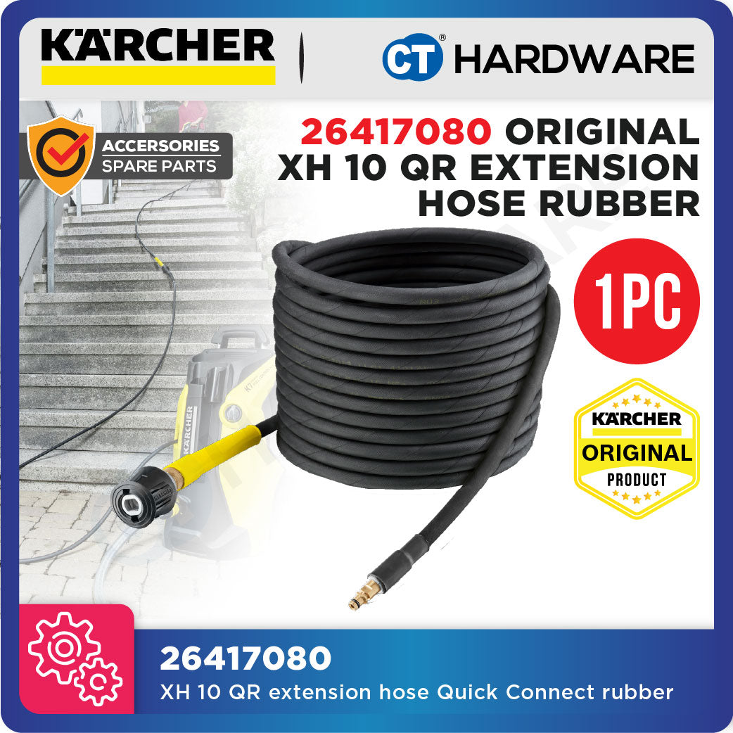 Karcher 26417080 XH 10 QR extension hose Quick Connect rubber