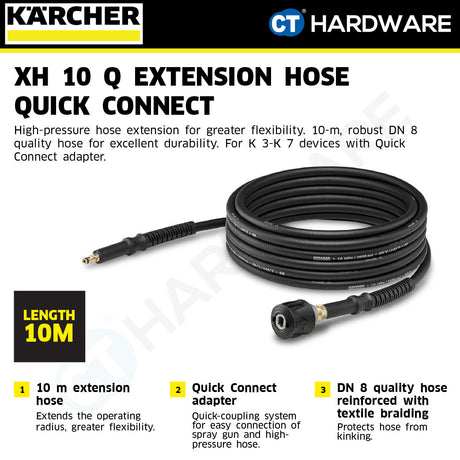 Karcher 26417100 XH 10 Q extension hose Quick Connect