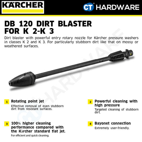 Karcher 26427270 DB 120 dirt blaster for K 2-K 3