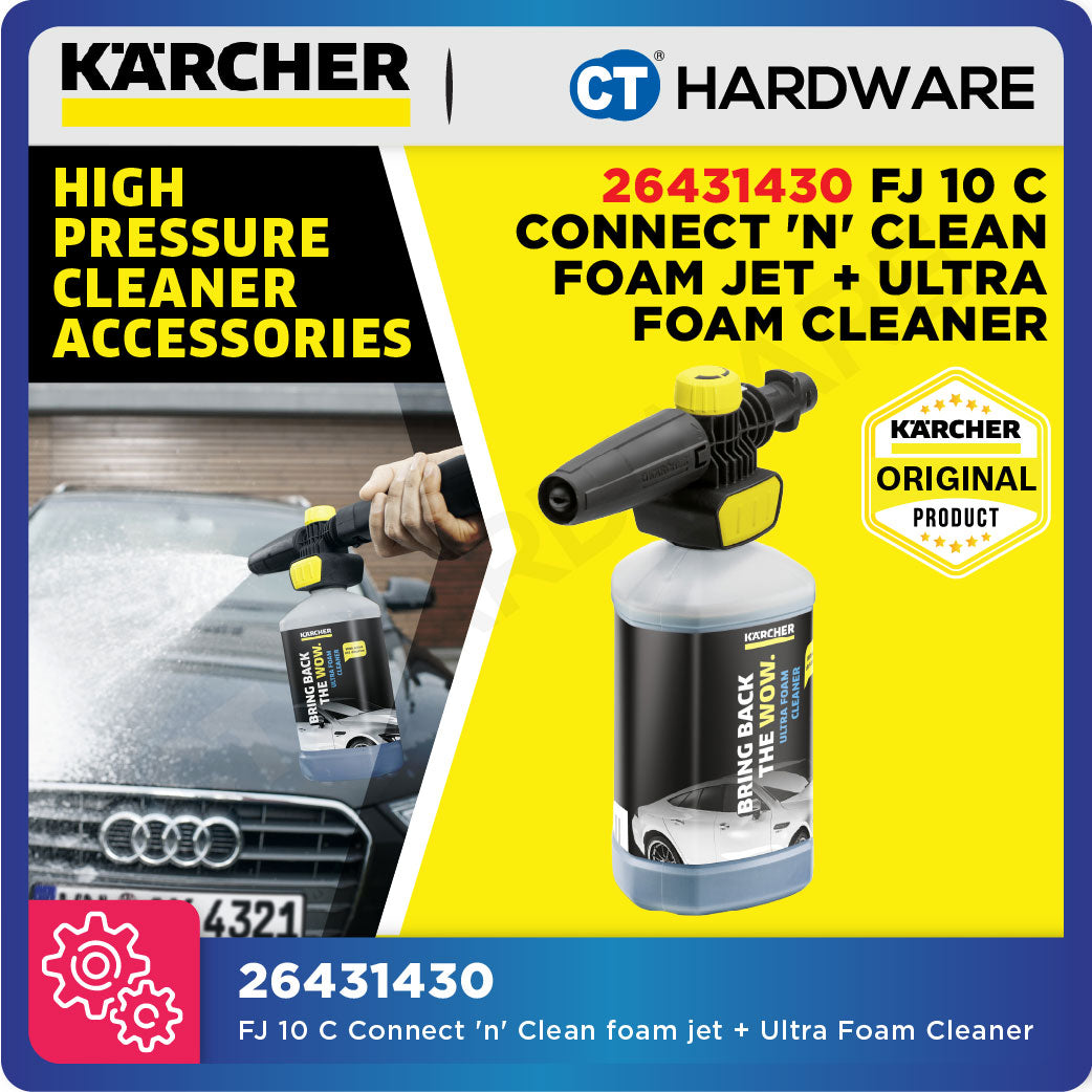 Karcher 26431430 FJ 10 C Connect 'n' Clean foam jet + Ultra Foam Cleaner