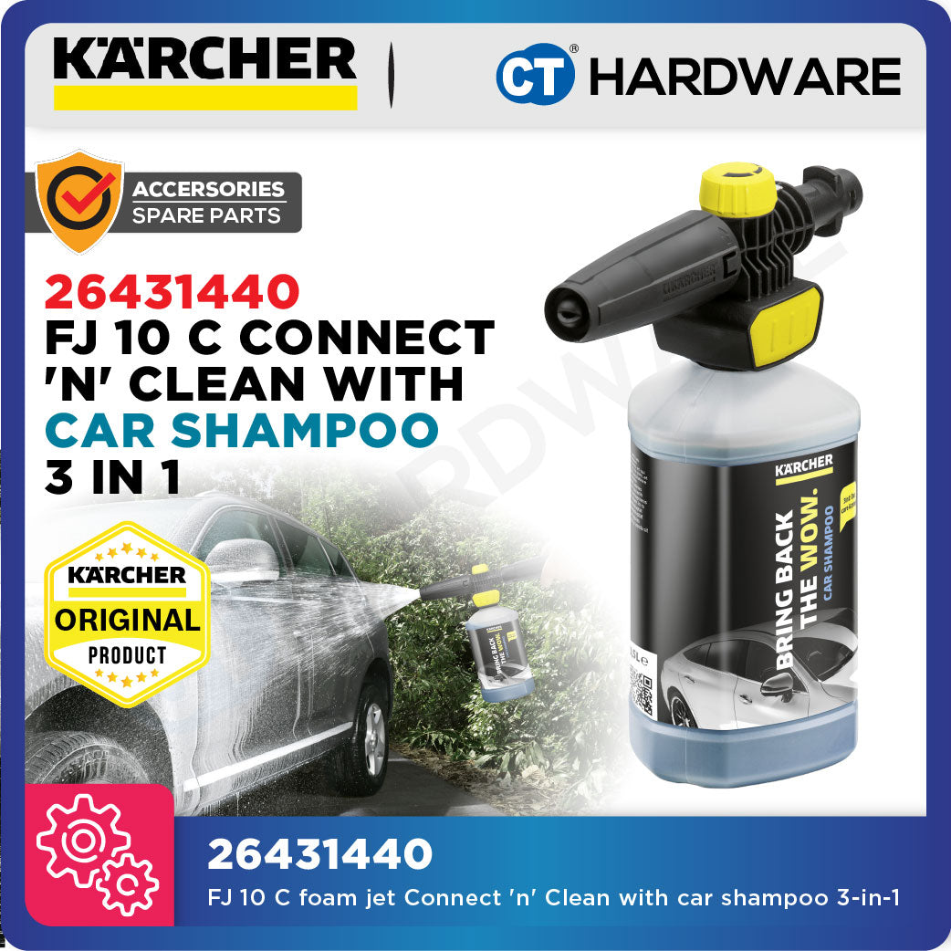 Karcher 26431440 FJ 10 C foam jet Connect 'n' Clean with car shampoo 3-in-1