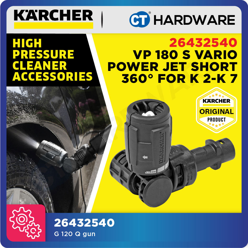 Karcher 26432540 VP180S Vario Power Jet Short 360°