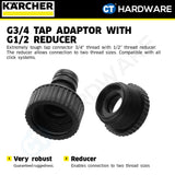 Karcher 26450060 G3/4 tap adaptor with G1/2 reducer