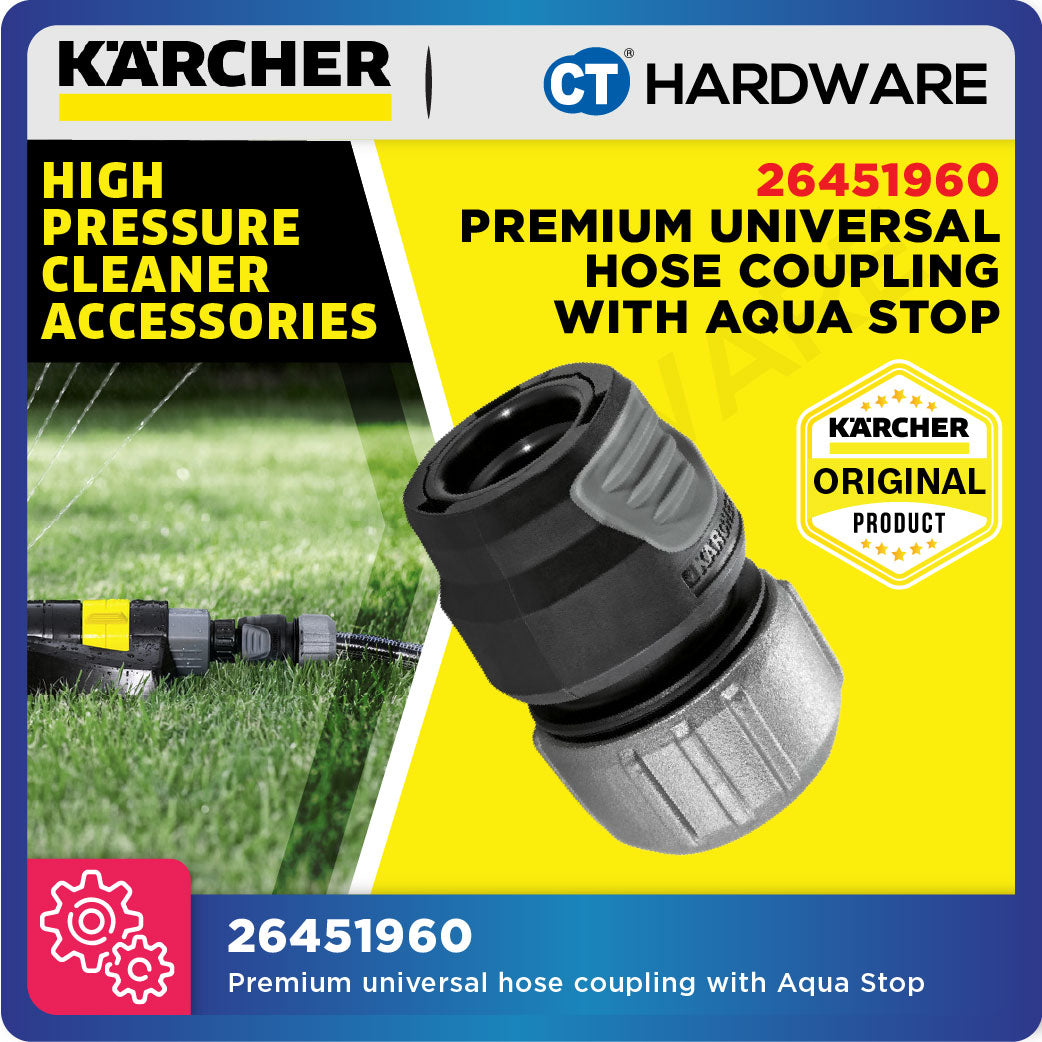 Karcher 26451960 Premium Universal Connect W/ Aqua Stop 1/2 -5/8 -3/4