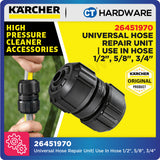 Karcher 26451970 Universal Hose Repair Unit, Hose Mender Use In Hose 1/2", 5/8", 3/4"