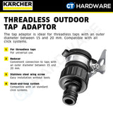 Karcher 26452560 Threadless outdoor tap adaptor