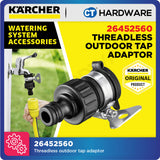 Karcher 26452560 Threadless outdoor tap adaptor
