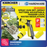 Karcher 26452890 Spray Gun Set, Spray Pattern Adjustable, Trigger Lock, Water Regulation