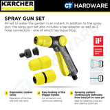 Karcher 26452890 Spray Gun Set, Spray Pattern Adjustable, Trigger Lock, Water Regulation