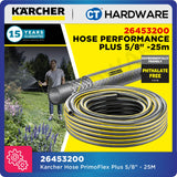 KARCHER 26453200 HOSE PERFORMANCE PLUS 5/8" x 25M (3 LAYERS REINFORCEMENT FIBER ANTI-UV & PHTHALATE-FREE)