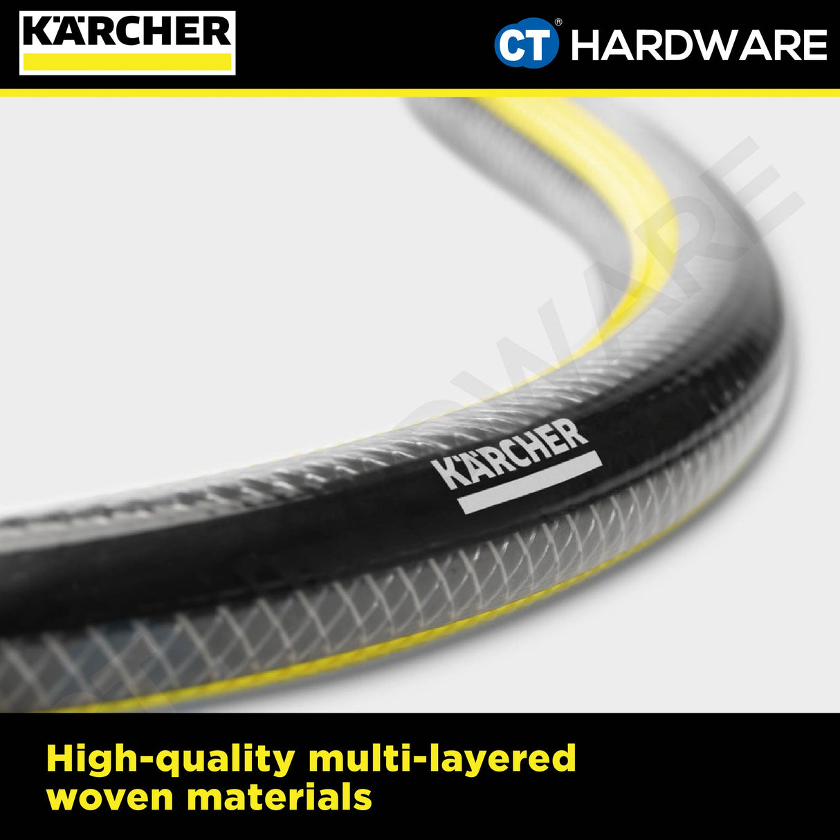 KARCHER 26453200 HOSE PERFORMANCE PLUS 5/8" x 25M (3 LAYERS REINFORCEMENT FIBER ANTI-UV & PHTHALATE-FREE)