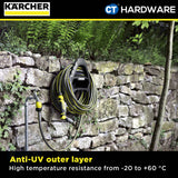 KARCHER 26453200 HOSE PERFORMANCE PLUS 5/8" x 25M (3 LAYERS REINFORCEMENT FIBER ANTI-UV & PHTHALATE-FREE)