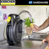 KARCHER 26453880 HBX2.10 COMPACT HOSE REEL WITH 5/16" X 10 METER WATERING SYSTEM HOSE FOR GARDEN [ 5 YEARS GUARANTEE ]