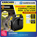 KARCHER 26453880 HBX2.10 COMPACT HOSE REEL WITH 5/16" X 10 METER WATERING SYSTEM HOSE FOR GARDEN [ 5 YEARS GUARANTEE ]