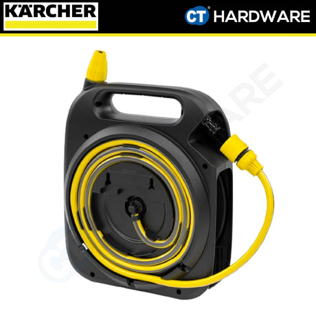 KARCHER 26453880 HBX2.10 COMPACT HOSE REEL WITH 5/16" X 10 METER WATERING SYSTEM HOSE FOR GARDEN [ 5 YEARS GUARANTEE ]