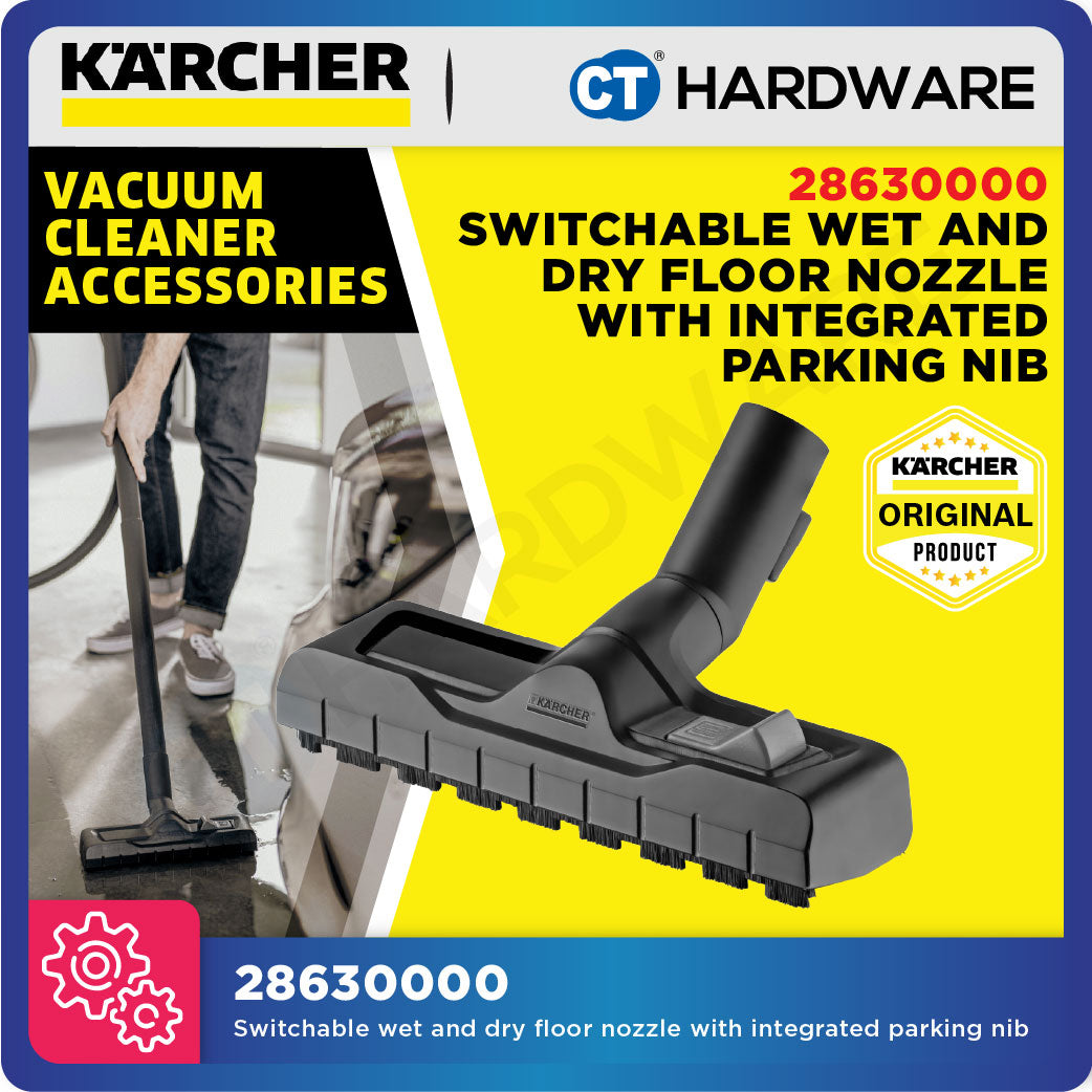 Karcher 28630000 Switchable Wet And Dry Vacuum Nozzle With Intergrated Parking Nib