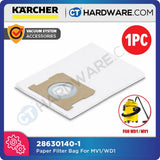 KARCHER 28630140 PAPER FILTER BAG FOR WD1 / MV1 VACUUM CLEANER