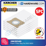 KARCHER 28630140 PAPER FILTER BAG FOR WD1 / MV1 VACUUM CLEANER