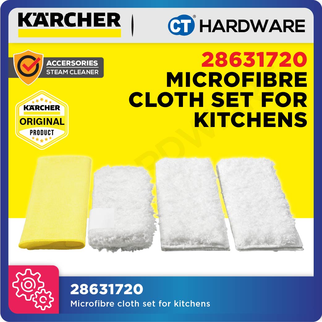 Karcher 28631720 MIcrofibre Cloth Kit for Kitchens