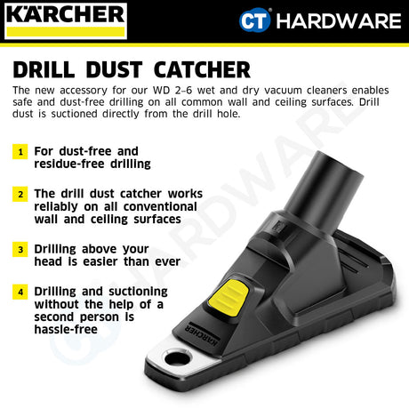 Karcher 28632340 Drill Dust Catcher for WD Series Vacuum Cleaners