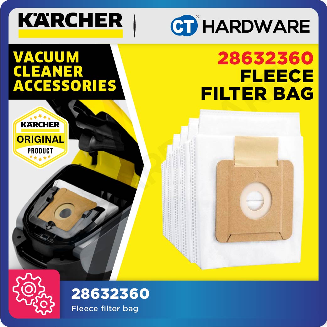 Karcher 28632360 Fleece filter bag suitable for VC 2 Vacuum Cleaner