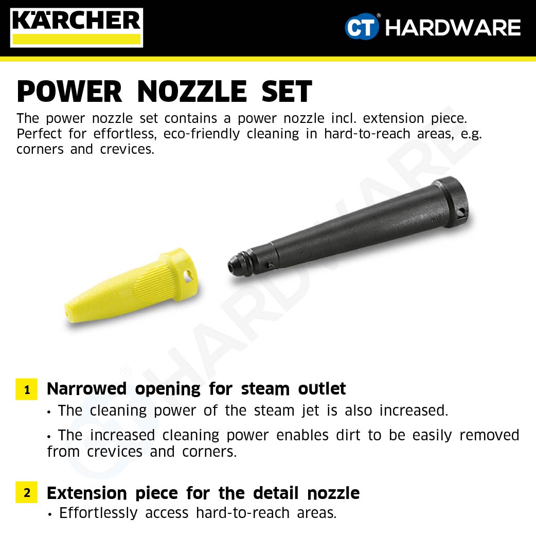 Karcher 28632630 Power Nozzle Set for Steam Cleaner SC Series
