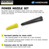 Karcher 28632630 Power Nozzle Set for Steam Cleaner SC Series