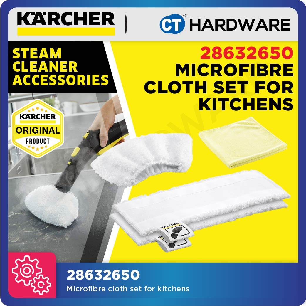 Karcher 28632650 Microfibre Cloth Set For Kitchens