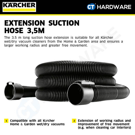 Karcher 28633050 Suction Hose Extension 3.5m