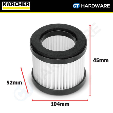 Karcher 28633130 Filter set 2x for VCH2