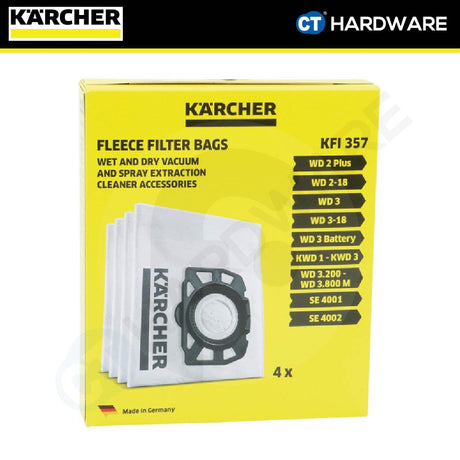 Karcher 28633140 Fleece filter bags KFI 357