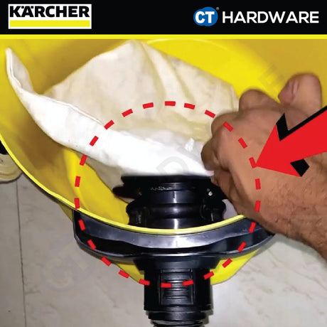 Karcher 28633260 Original Fleece Filter Bags KFI 137 for WD1 Series Vacuum Cleaner