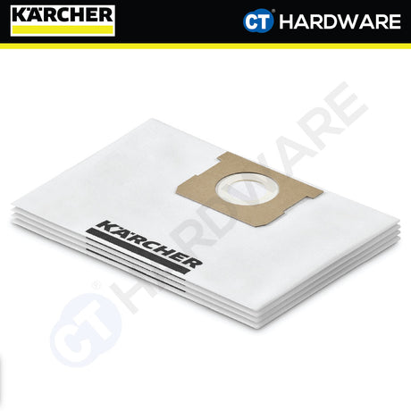 Karcher 28633260 Original Fleece Filter Bags KFI 137 for WD1 Series Vacuum Cleaner