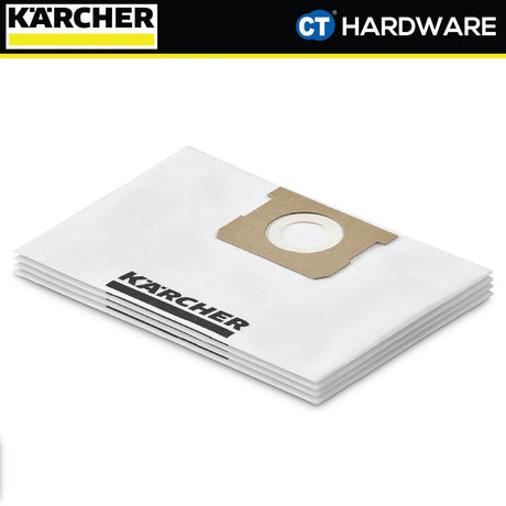 Karcher 28633260 Original Fleece Filter Bags KFI 137 for WD1 Series Vacuum Cleaner