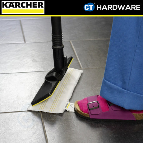 Karcher EasyFix Universal Floor Cloth Set with Garment Steamer for SC Series Steam Cleaner | 28633390 + 28633320 | Offer Set