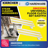 Karcher 28633390 EasyFix Universal Floor Cloth Set for Steam Cleaners