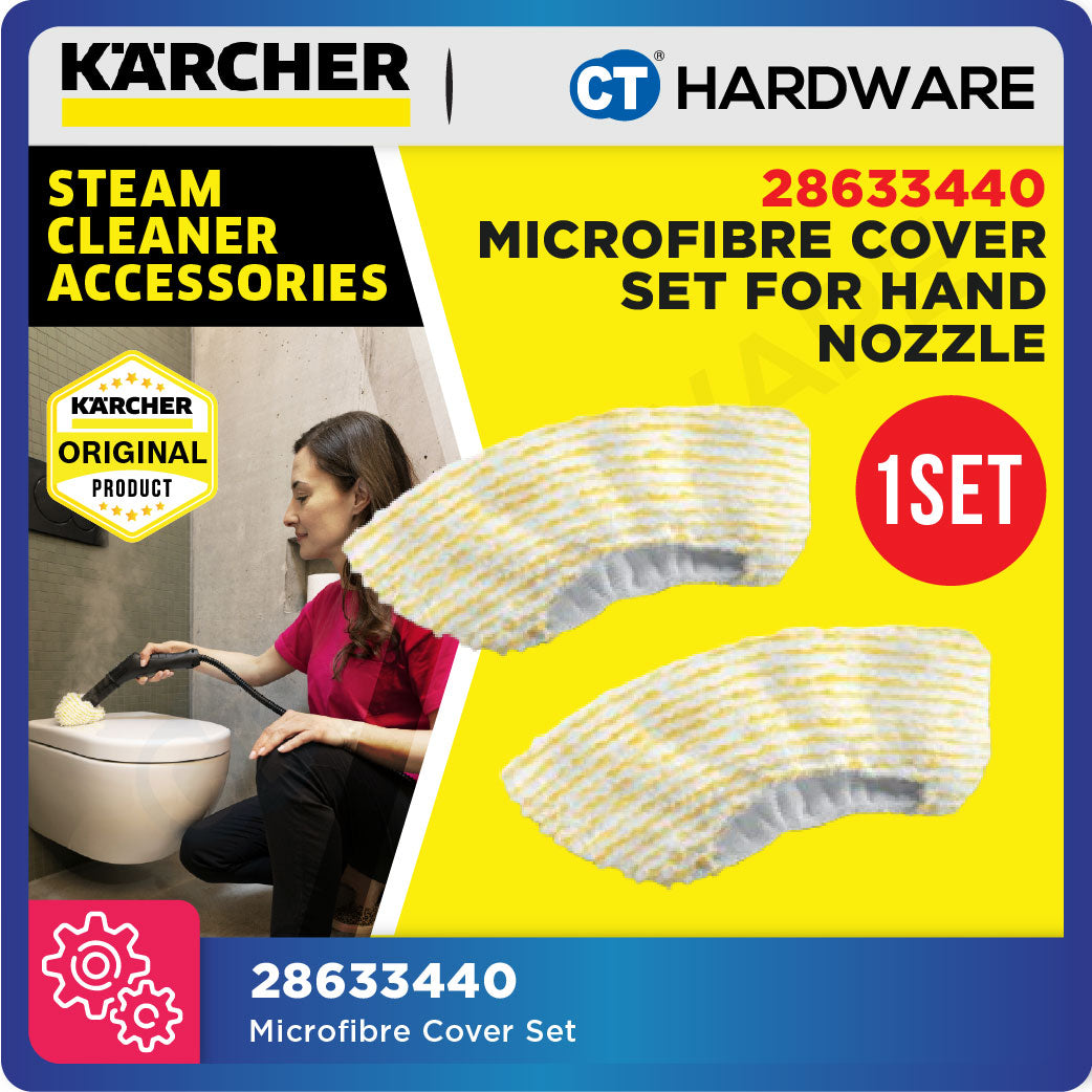 Karcher 28633440 Microfibre Hand Nozzle Cover Cloth Set for SC Series Steam Cleaners