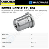 Karcher 28838210 Power Nozzle Spray Angle 25° (36mm)