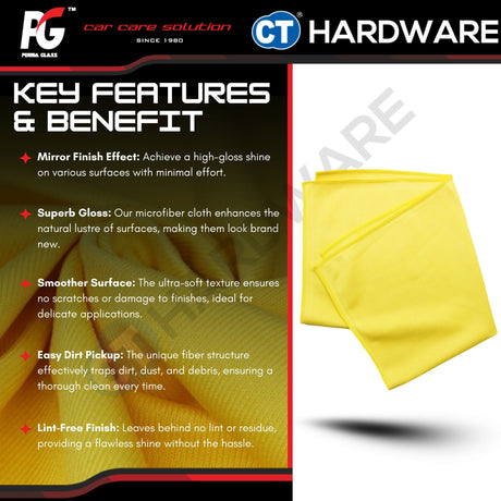 PG Perma Glass PG786128 Microfiber Cloth for Polishing 40cm x 40cm [ 9556817886128 ]