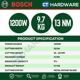 Bosch EASYROTAK32-225 Electric Rotary Lawn Mower 1200W [06008A6372]