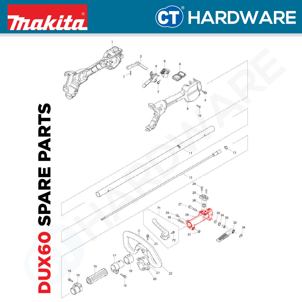 Makita 312D49-5 Joint 24 Assembly For DUX60